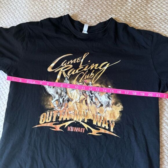 Kuwait Camel Racing Team black tshirt size XL - Picture 3 of 6